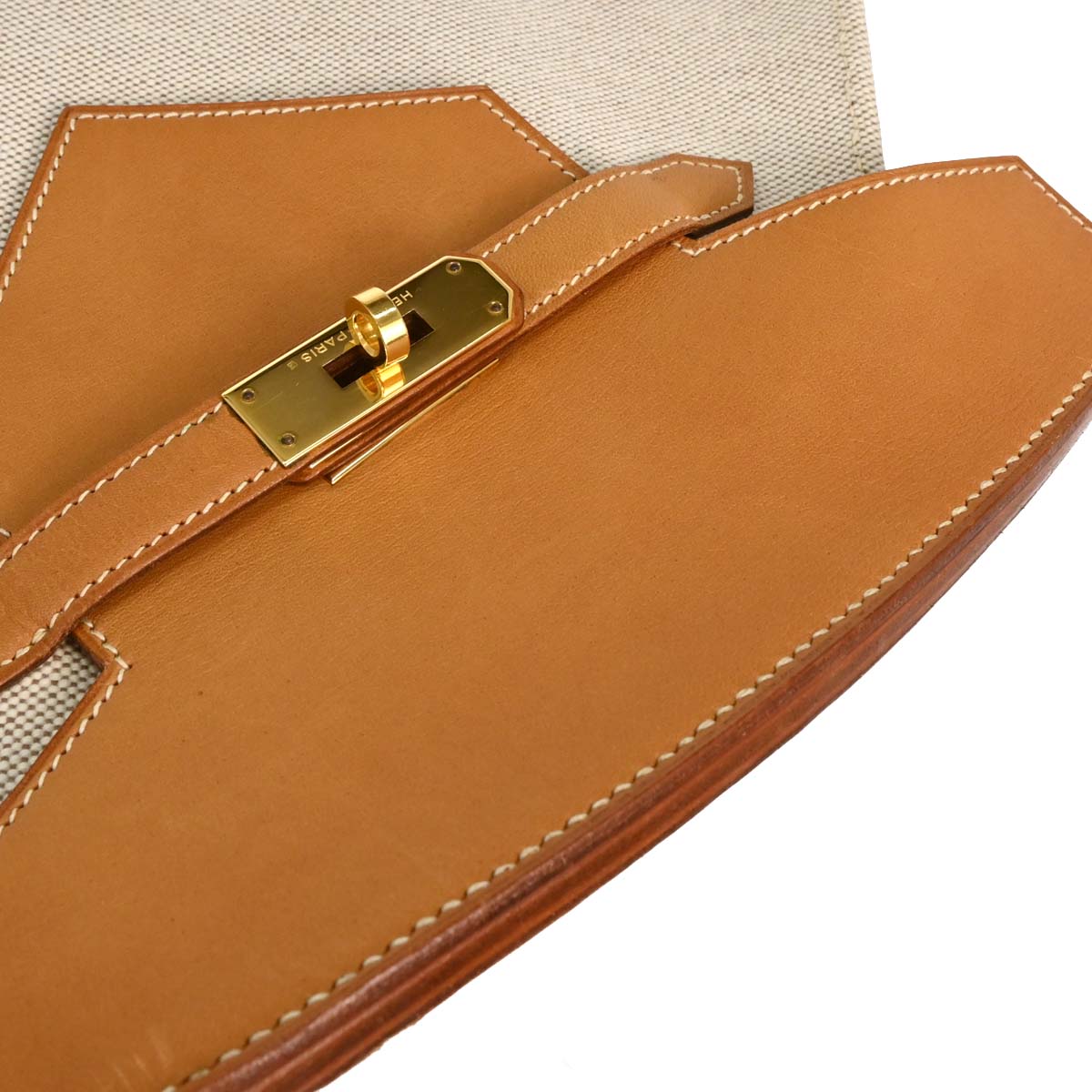 Hermes Natural Toile H Himalaya Handbag