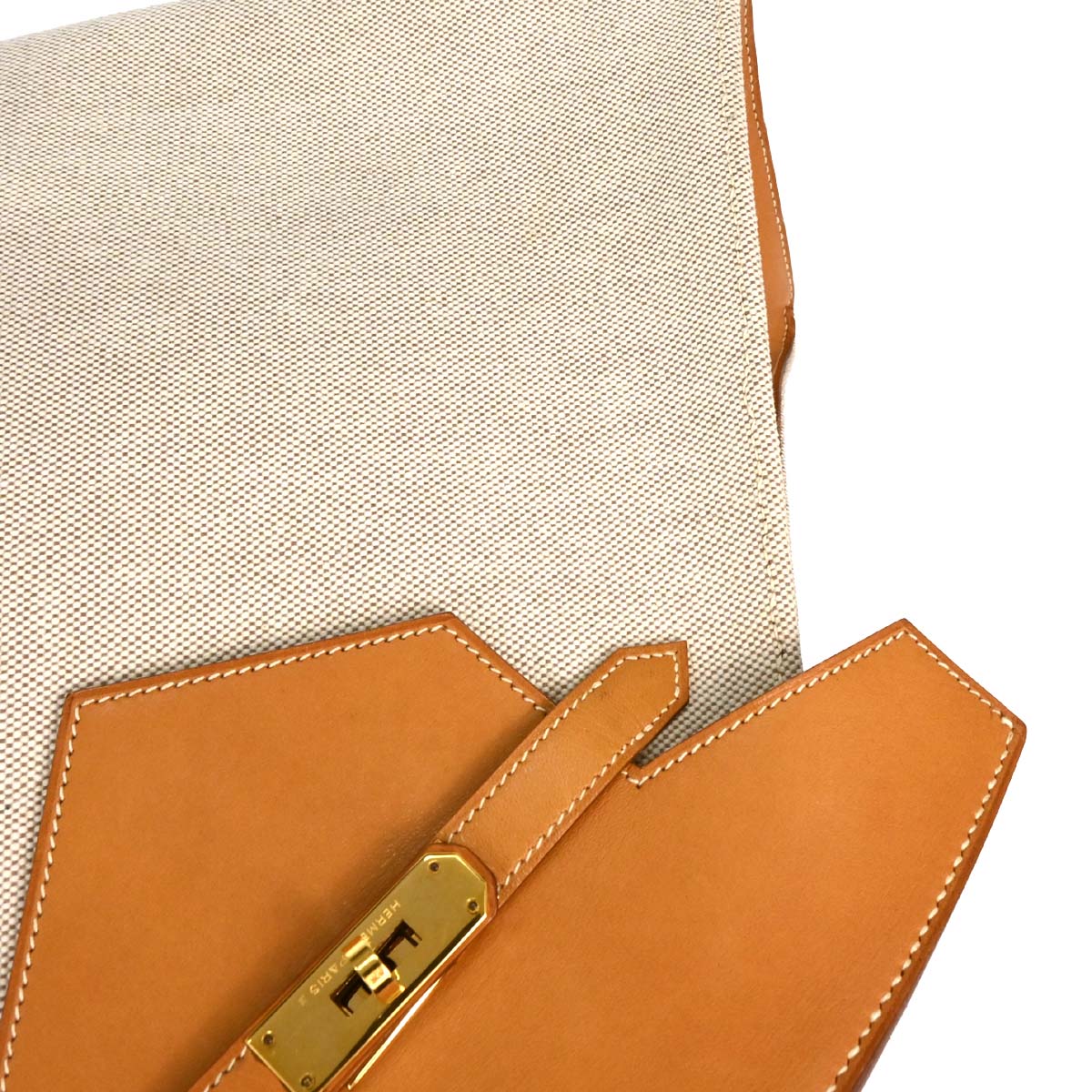 Hermes Natural Toile H Himalaya Handbag