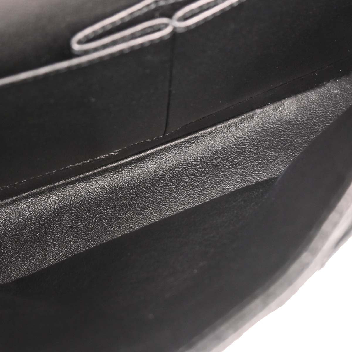 Chanel 2009-2010 Black Caviar Medium Classic Double Flap Shoulder Bag