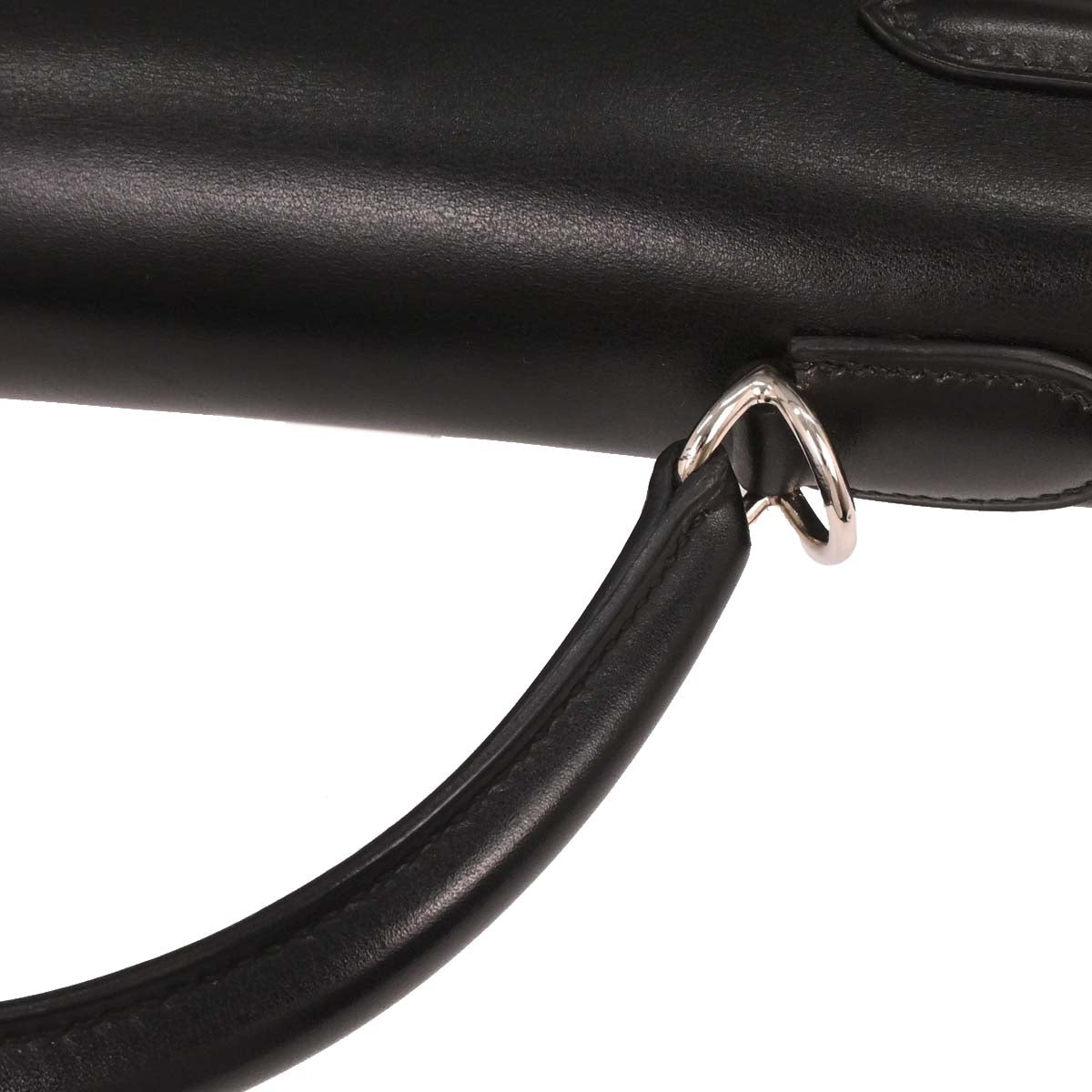 Hermes Black Box Calf Kelly 32 Retourne 2way Shoulder Handbag