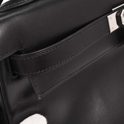 Hermes Black Box Calf Kelly 32 Retourne 2way Shoulder Handbag
