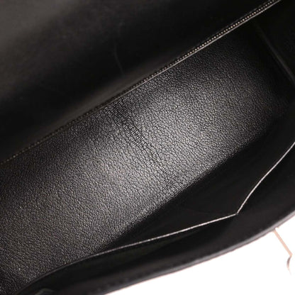 Hermes Black Box Calf Kelly 32 Retourne 2way Shoulder Handbag