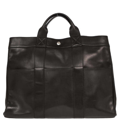 Hermes Black Evercalf Fourre Tout MM Tote Handbag