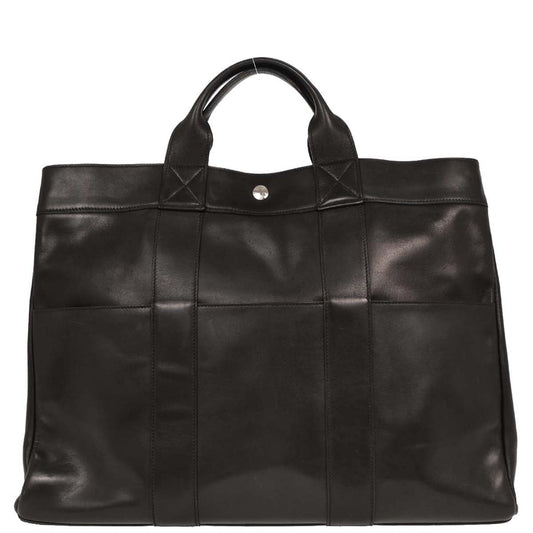 Hermes Black Evercalf Fourre Tout MM Tote Handbag