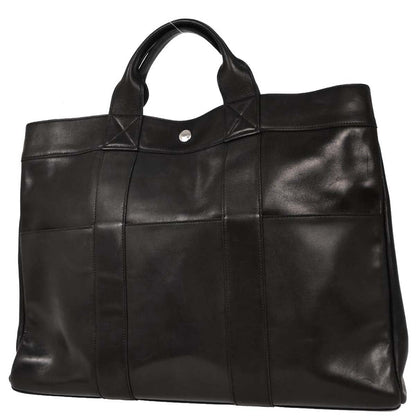 Hermes Black Evercalf Fourre Tout MM Tote Handbag