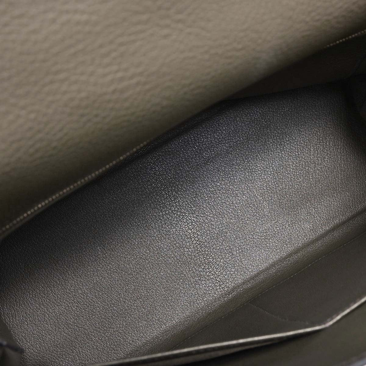 Hermes Olive Green Togo Kelly 32 Retourne Handbag