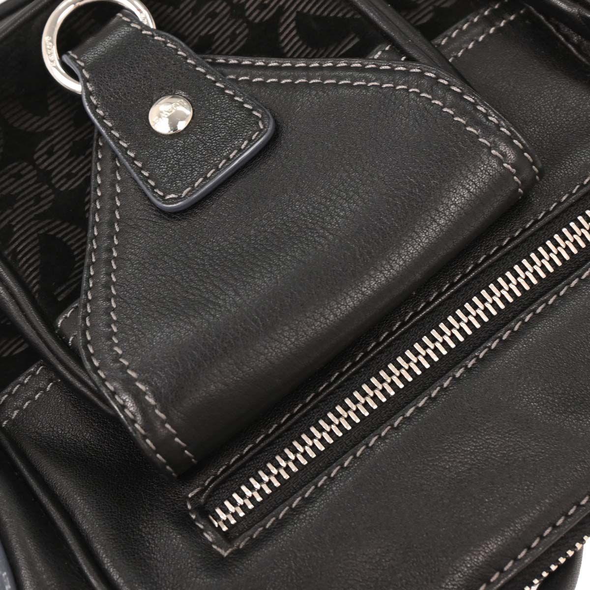 Loewe * Black Leather Shoulder Bag