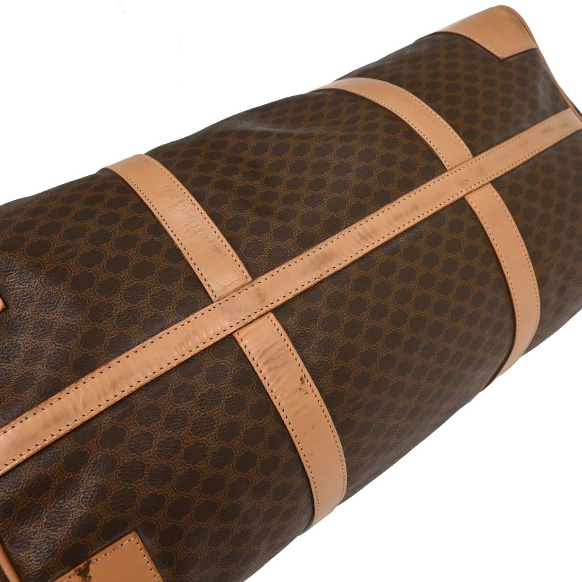 Celine Brown Macadam Duffle Handbag