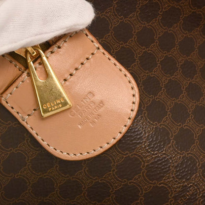 Celine Brown Macadam Duffle Handbag