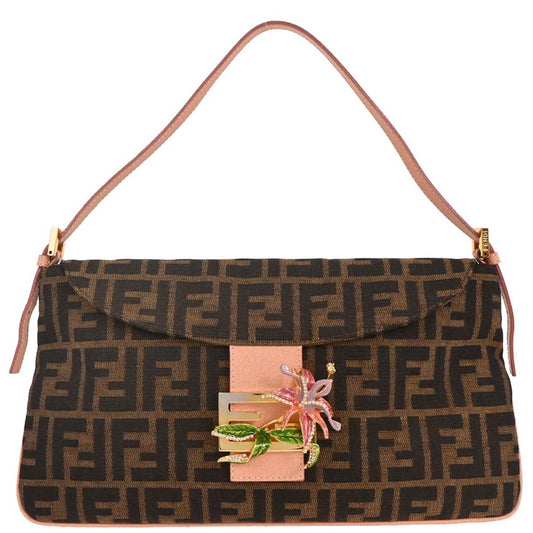 Fendi Black Brown Zucca Handbag