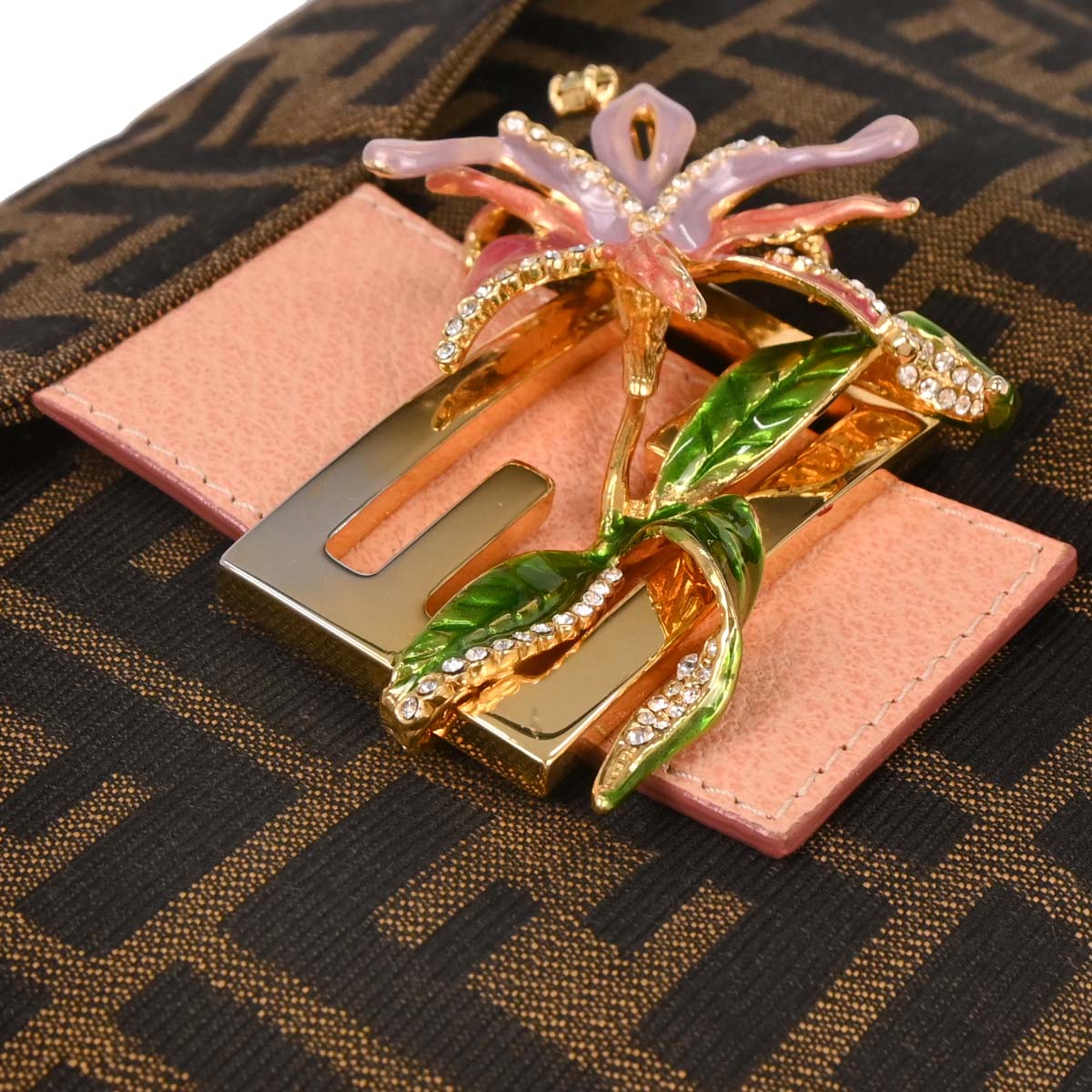 Fendi Black Brown Zucca Handbag