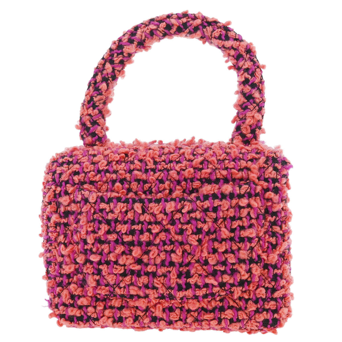 Chanel 1991-1994 Pink Tweed Handbag