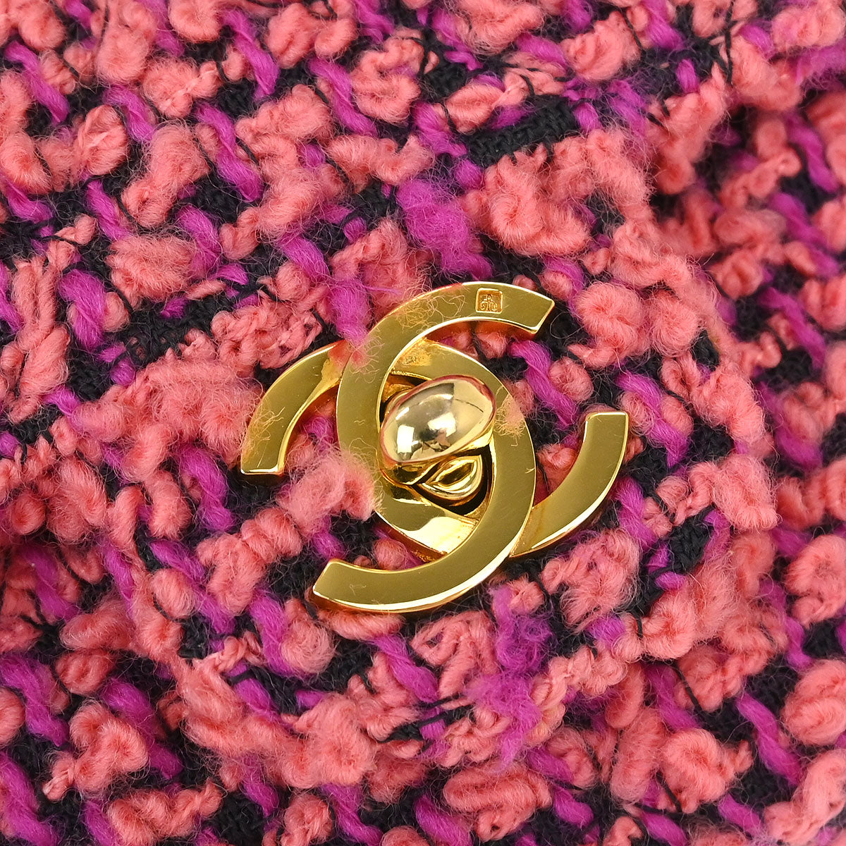 Chanel 1991-1994 Pink Tweed Handbag