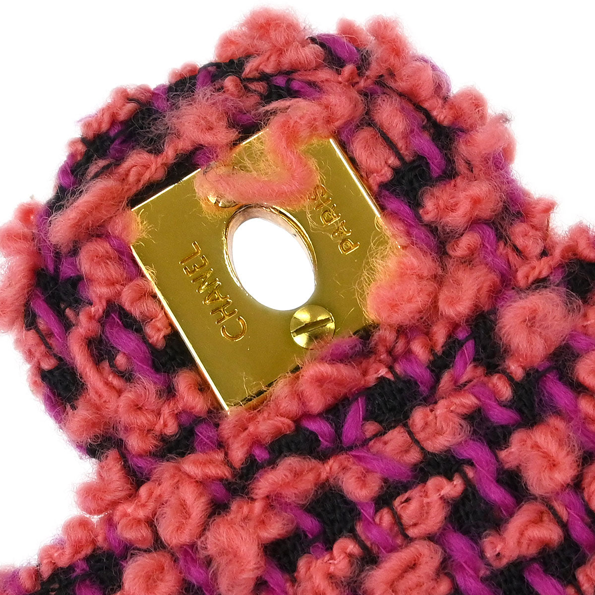 Chanel 1991-1994 Pink Tweed Handbag