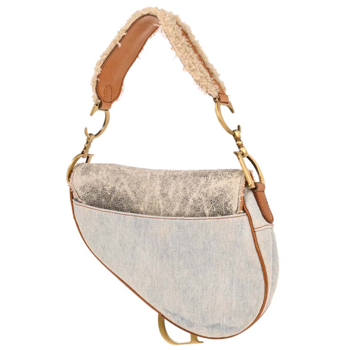Christian Dior 2001 Canvas Saddle Handbag