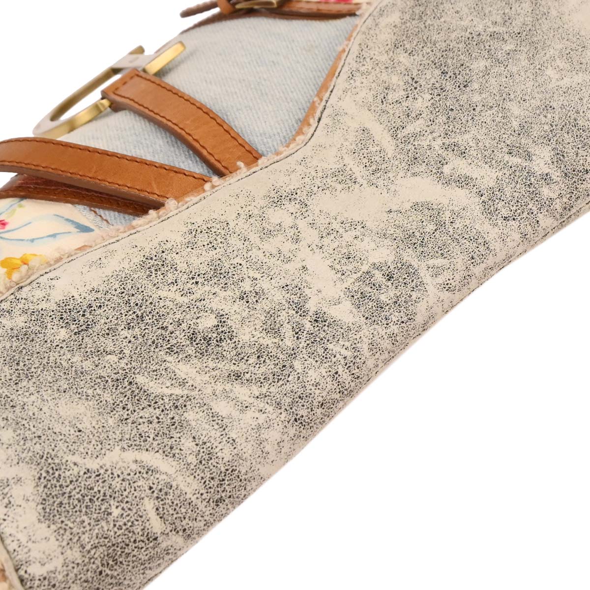 Christian Dior 2001 Canvas Saddle Handbag