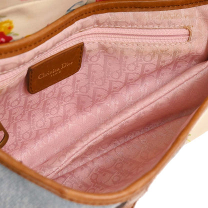 Christian Dior 2001 Canvas Saddle Handbag
