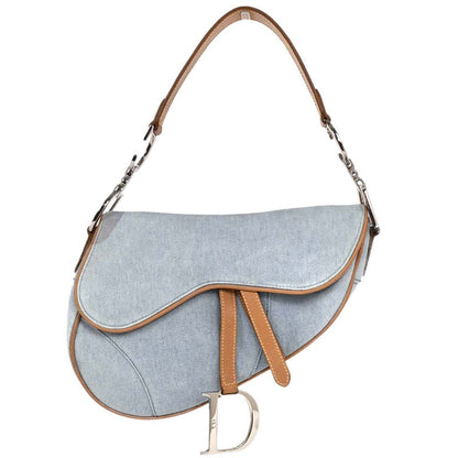 Christian Dior 2001 Canvas Saddle Handbag