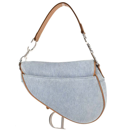 Christian Dior 2001 Canvas Saddle Handbag