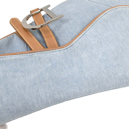 Christian Dior 2001 Canvas Saddle Handbag