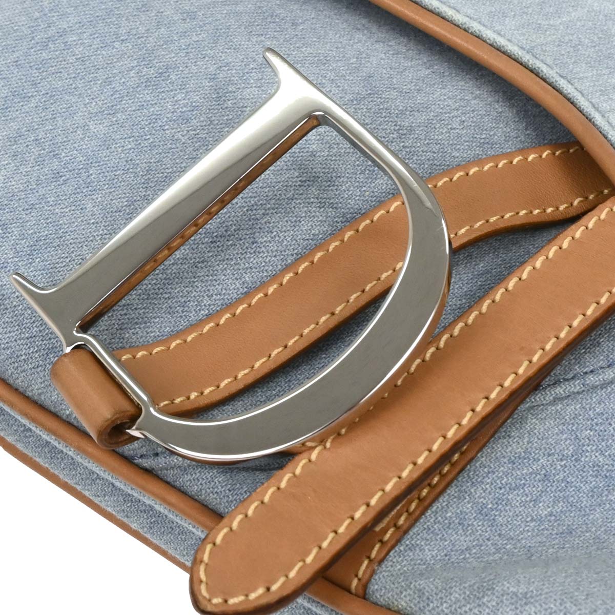 Christian Dior 2001 Canvas Saddle Handbag