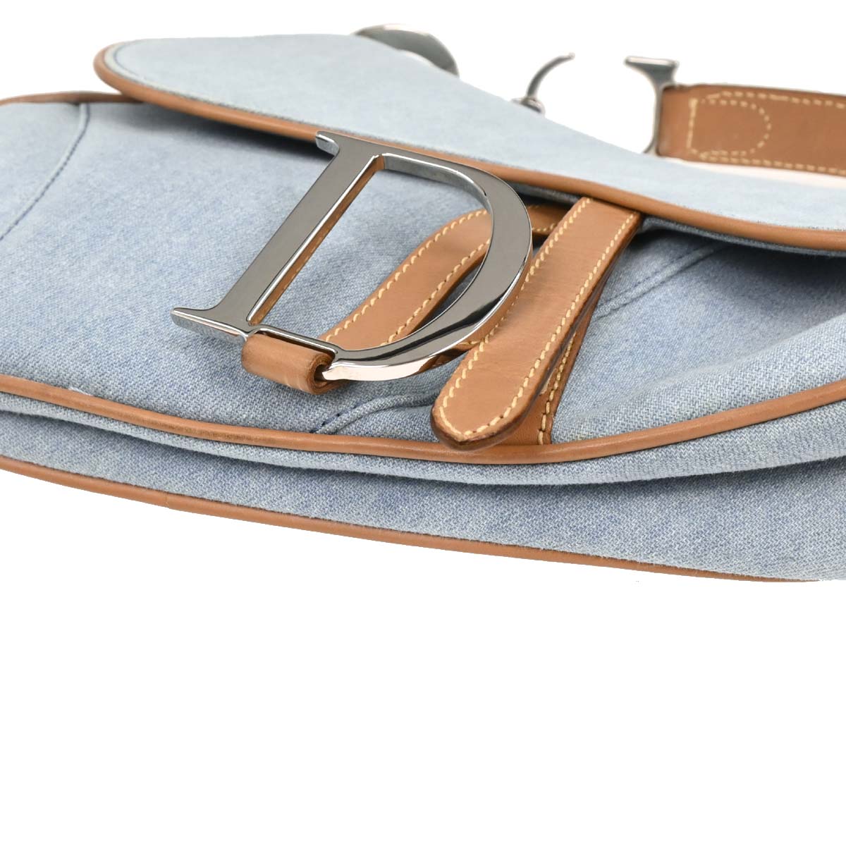 Christian Dior 2001 Canvas Saddle Handbag