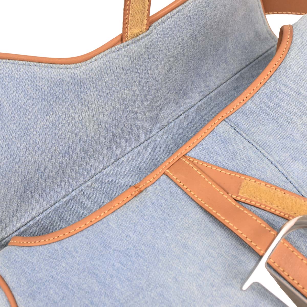 Christian Dior 2001 Canvas Saddle Handbag