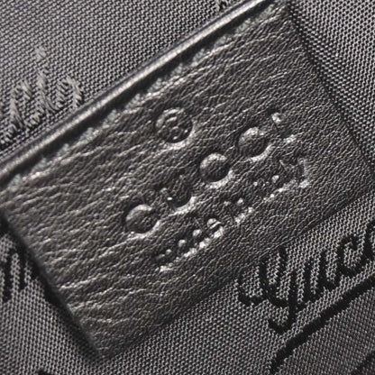 Gucci Black Leather Queen Chain Handbag