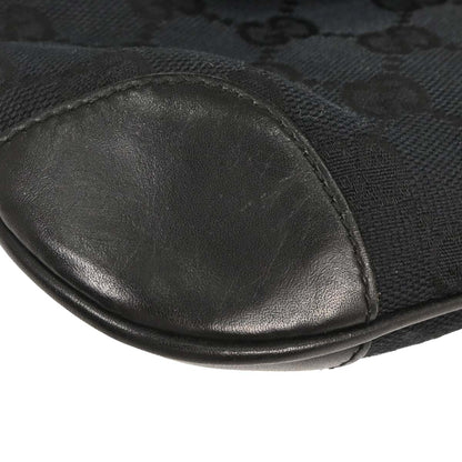Gucci Black Bamboo GG Handbag