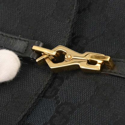 Gucci Black Bamboo GG Handbag