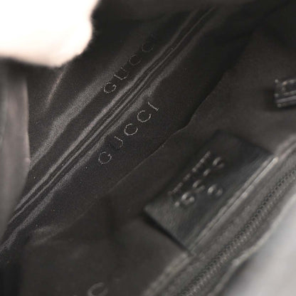 Gucci Black Bamboo GG Handbag