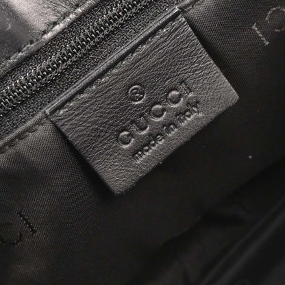 Gucci Black Bamboo GG Handbag