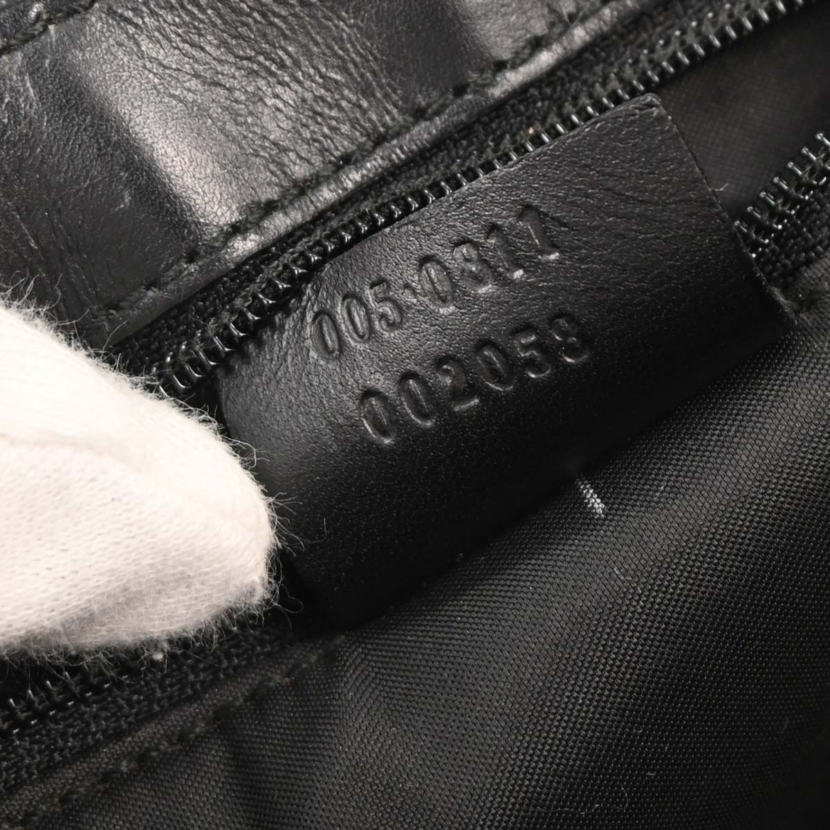 Gucci Black Bamboo GG Handbag