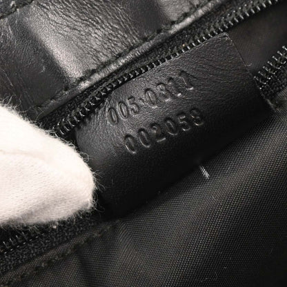 Gucci Black Bamboo GG Handbag