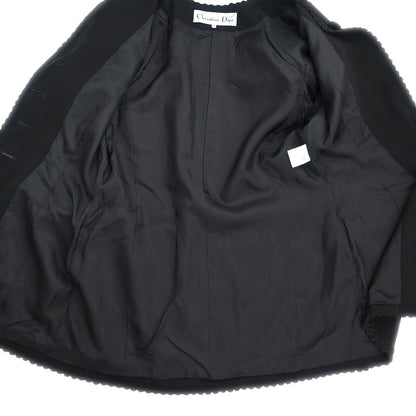 Christian Dior Setup Suit Jacket Skirt Black #38-40