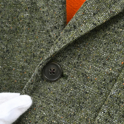 Hermes Single Breasted Jacket Dark Green #50