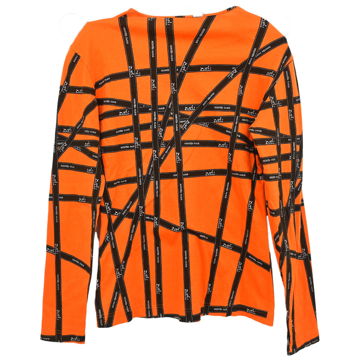 Hermes Long Sleeve T-shirt Top Orange #S