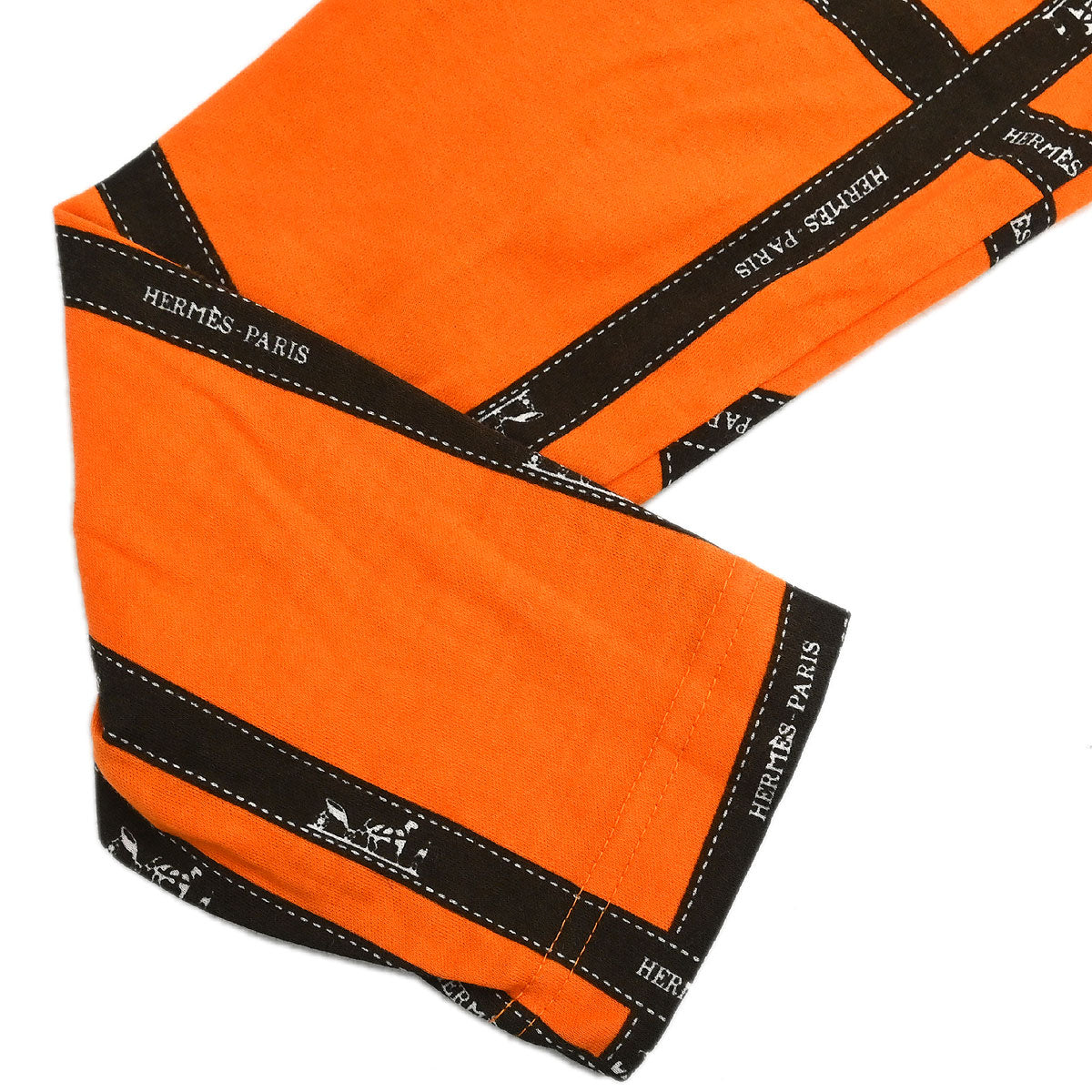 Hermes Long Sleeve T-shirt Top Orange #S