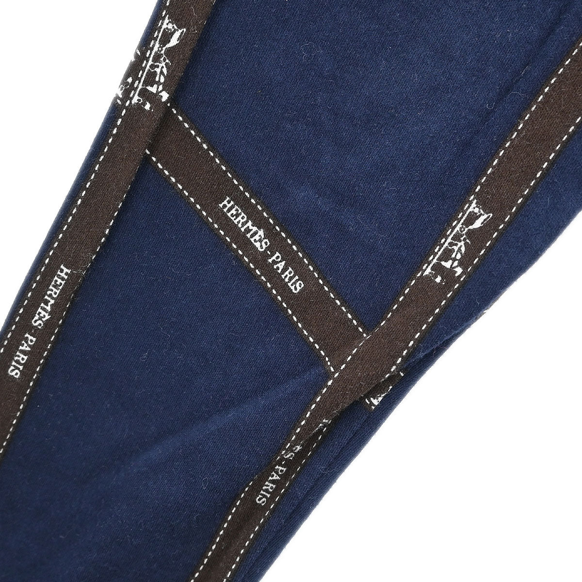 Hermes Long Sleeve T-shirt Top Navy #S