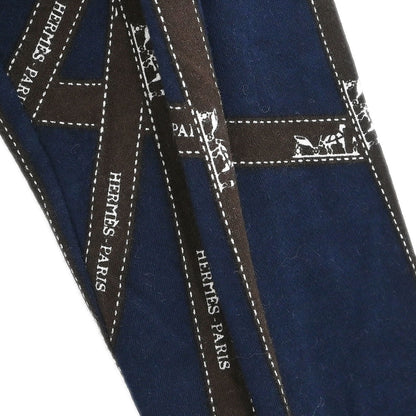 Hermes Long Sleeve T-shirt Top Navy #S