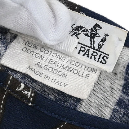 Hermes Long Sleeve T-shirt Top Navy #S