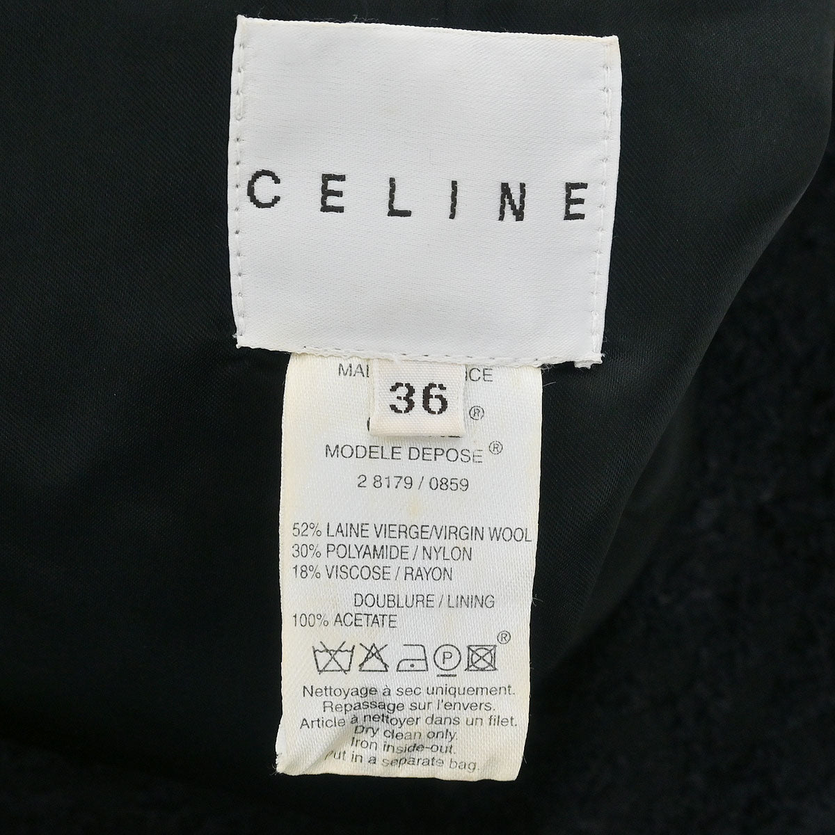 Celine Coat Black #36