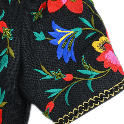 Yves Saint Laurent Collarless Jacket Black #S