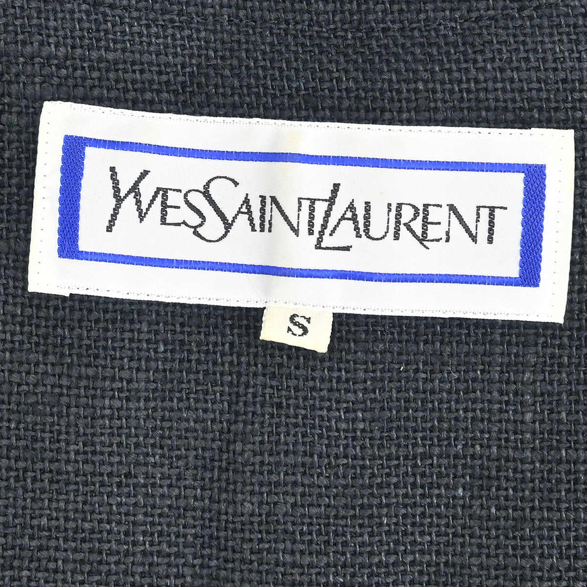 Yves Saint Laurent Collarless Jacket Black #S