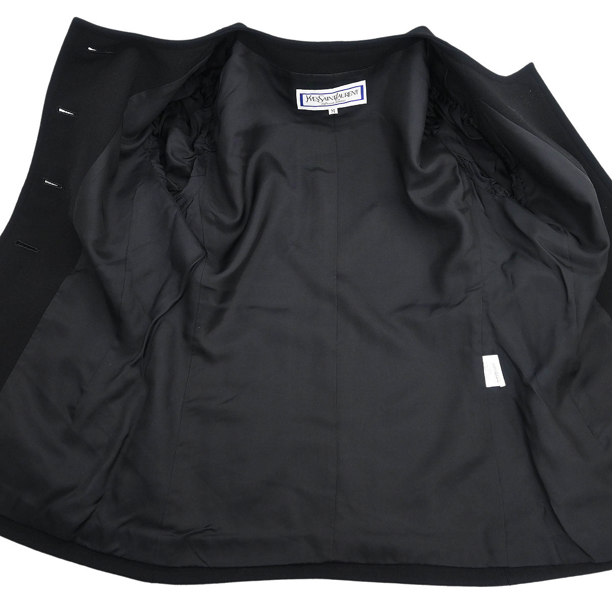 Yves Saint Laurent Setup Suit Jacket Skirt Black #M