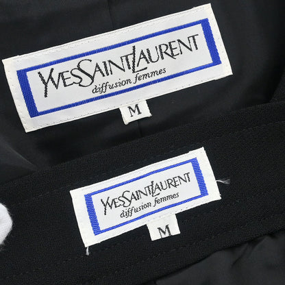 Yves Saint Laurent Setup Suit Jacket Skirt Black #M