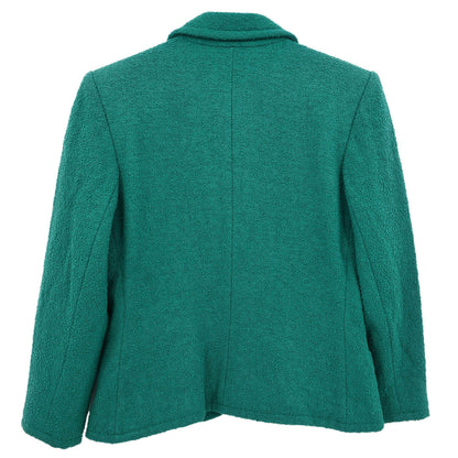 Yves Saint Laurent Single Breasted Jacket Green #L