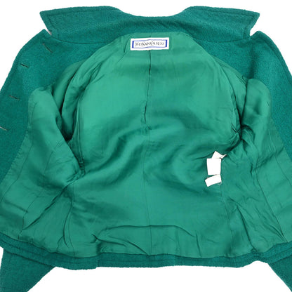 Yves Saint Laurent Single Breasted Jacket Green #L