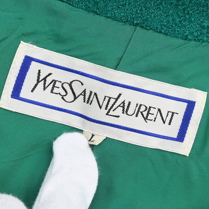 Yves Saint Laurent Single Breasted Jacket Green #L