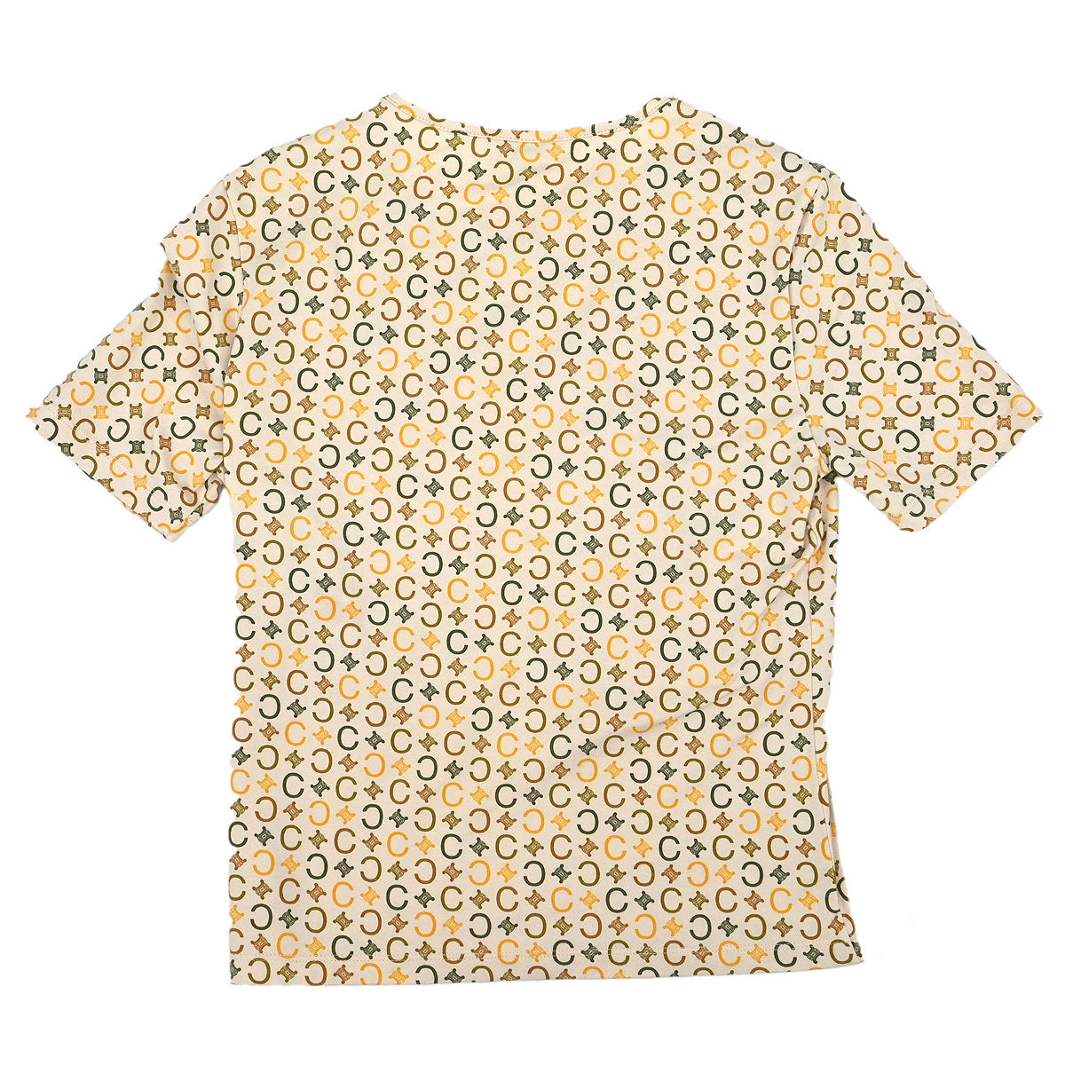 Celine C Macadam T-shirt Top Off-white #M